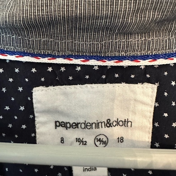 Boys Paper Denim & Cloth button up shirt 14/16 - Picture 2 of 3